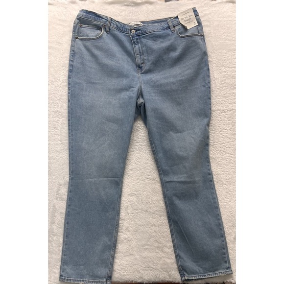 Abercrombie &‎ Fitch The 90s Straight Jeans Women's size 25 Ultra High Rise NWT - Picture 1 of 6